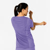 W123 Women's Flex-n-Reach V-Neck Scrub Top - Iris Purple