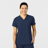 Wink W123 Women's Flex-n-Reach V-Neck Scrub Top Navy