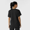 Boundless Unisex V-Neck Scrub Top - Black back