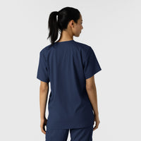 Boundless Unisex V-Neck Scrub Top - Navy back