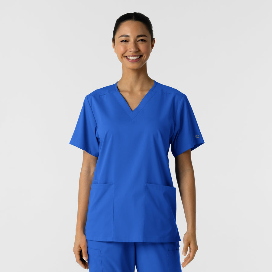 Boundless Unisex V-Neck Scrub Top - Royal