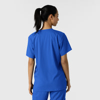 Boundless Unisex V-Neck Scrub Top - Royal back