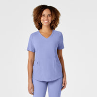 Wink RENEW Women's V-Neck Scrub Top Ceil Blue