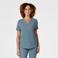 Wink RENEW Women's V-Neck Scrub Top Elemental Blue