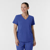 RENEW Women's V-Neck Scrub Top - Galaxy Blue