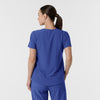 RENEW Women's V-Neck Scrub Top - Galaxy Blue back