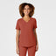 RENEW Women's V-Neck Scrub Top - Mineral Red