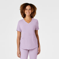 RENEW Women's V-Neck Scrub Top Pastel Lilac 