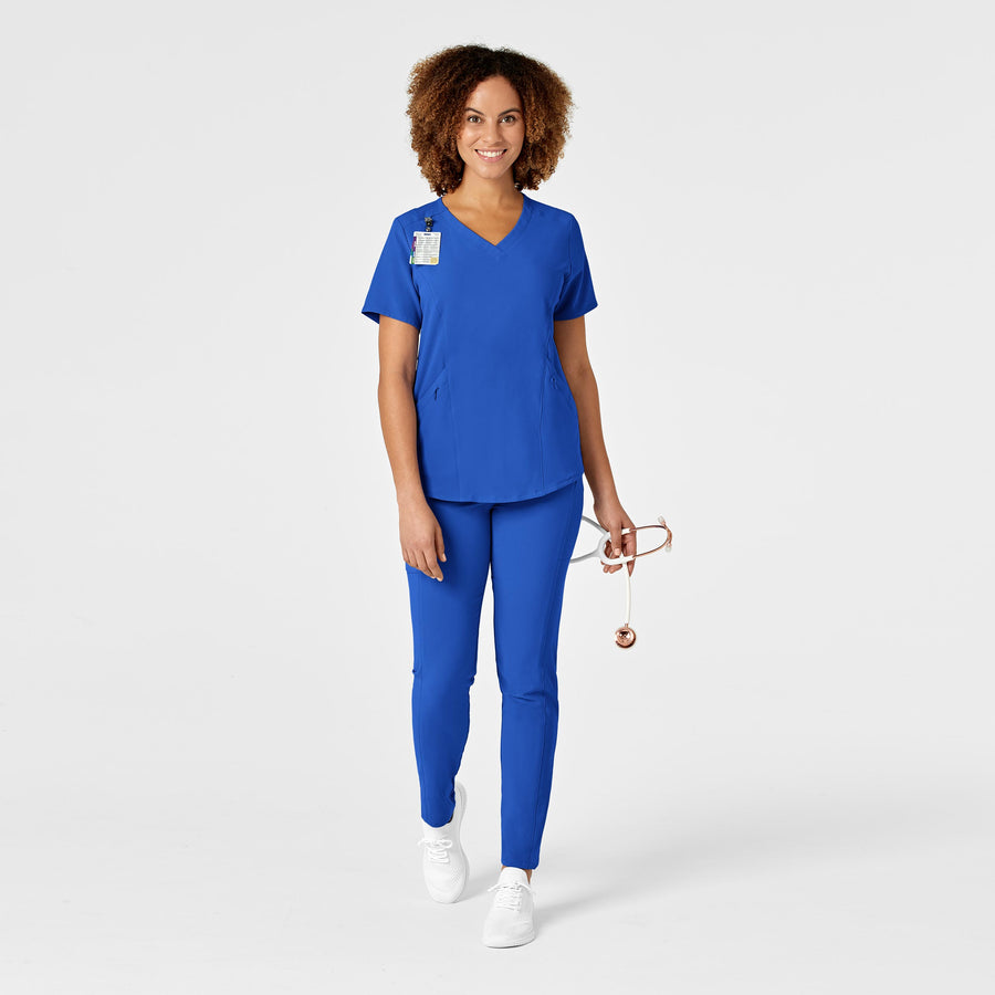 RENEW Women's V-Neck Scrub Top Royal full scrub set