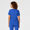 RENEW Women's V-Neck Scrub Top Royal back view