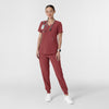 RENEW Women's V-Neck Scrub Top Ruby full scrub set