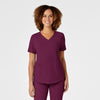 Wink RENEW Women's V-Neck Scrub Top Wine