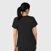 Boundless Women's Tuck-In Scrub Top Black back view