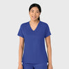 Boundless Women's Tuck-In Scrub Top Galaxy Blue side view