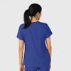 Boundless Women's Tuck-In Scrub Top Galaxy Blue back view