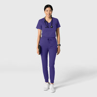 Boundless Women's Tuck-In Scrub Top Grape full scrub set