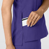 Boundless Women's Tuck-In Scrub Top - Grape card pocket