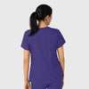 Boundless Women's Tuck-In Scrub Top Grape back view