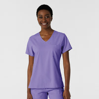 Boundless Women's Tuck-In Scrub Top - Iris Purple