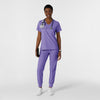 Boundless Women's Tuck-In Scrub Top Iris Purple scrub set