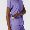 Boundless Women's Tuck-In Scrub Top Iris Purple back detail