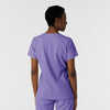 Boundless Women's Tuck-In Scrub Top Iris Purple back view
