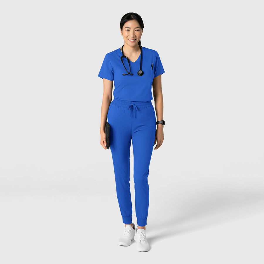 Boundless Women's Tuck-In Scrub Top Royal full scrub set
