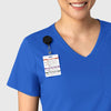 Boundless Women's Tuck-In Scrub Top Royal front detail