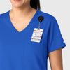 Boundless Women's Tuck-In Scrub Top Royal side detail 1