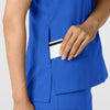 Boundless Women's Tuck-In Scrub Top - Royal card pocket