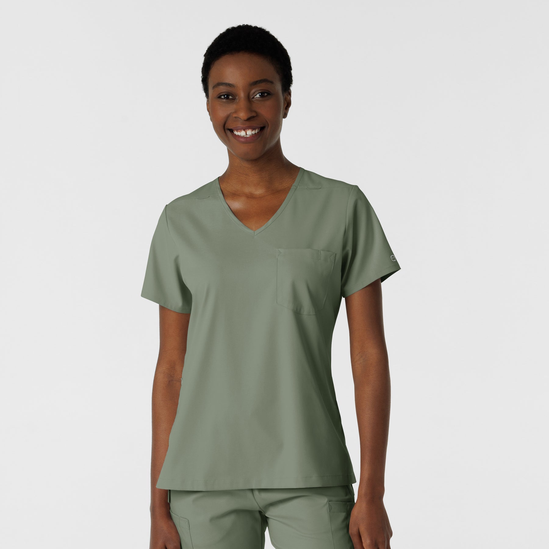 Boundless Women's Tuck-In Scrub Top Sage