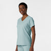 Boundless Women's Tuck-In Scrub Top Sky Blue side view