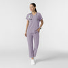 RENEW Women's V-Neck Tunic Scrub Top Wisteria full scrub set