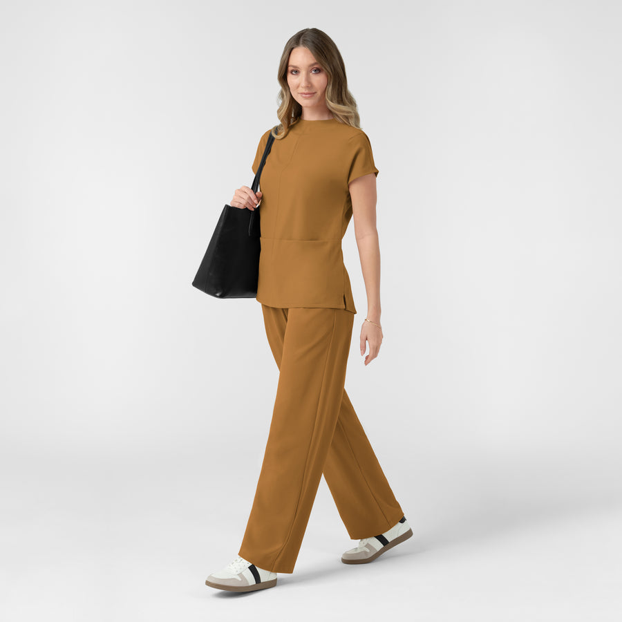 BLK Women's Cowl High Neck Scrub Top Auburn full scrub set