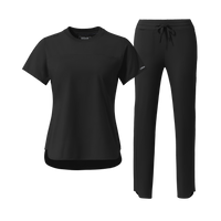 Aura Crew Neck and Tapered Leg Scrub Set