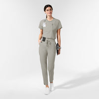 AURA Women's Glide Tapered Scrub Pant - Cool Gray