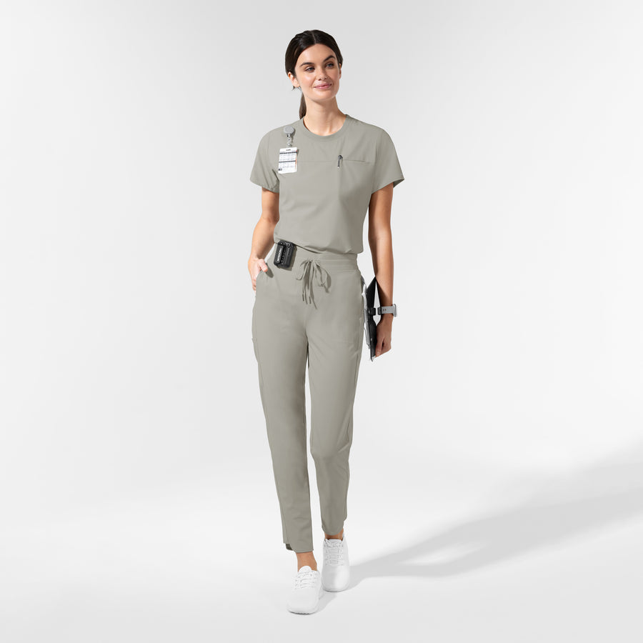 AURA Women's Glide Tapered Scrub Pant - Cool Gray