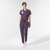 AURA Women's Captivate Crew Neck Tuck-in Scrub Top Dusk full scrub set