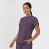 AURA Women's Captivate Crew Neck Tuck-in Scrub Top - Dusk