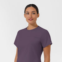 AURA Women's Captivate Crew Neck Tuck-in Scrub Top - Dusk