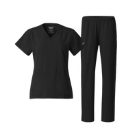 Nurtur Women's V-Neck and Straight Leg Scrub Set