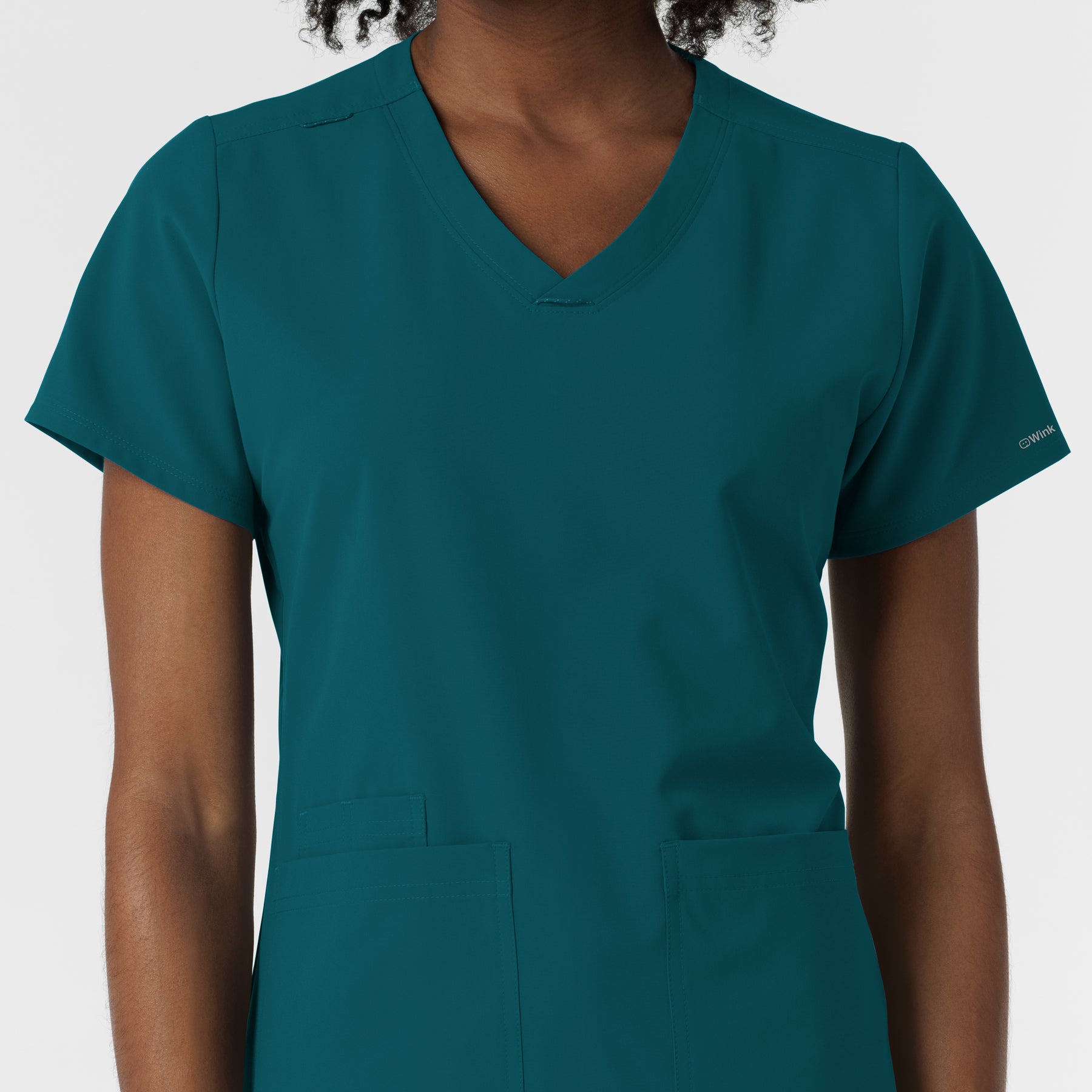 NURTUR Women's V-Neck Scrub Top - Caribbean