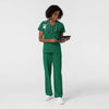 NURTUR Women's V-Neck Scrub Top Hunter full scrub set