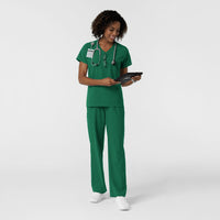 NURTUR Women's V-Neck Scrub Top Hunter full scrub set