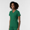 NURTUR Women's V-Neck Scrub Top Hunter side view