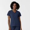 NURTUR Women's V-Neck Scrub Top - Navy
