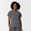 NURTUR Women's V-Neck Scrub Top - Pewter