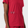 Nurtur Women's V-Neck Scrub Top - Red