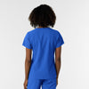 NURTUR Women's V-Neck Scrub Top Royal back view