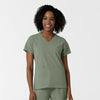 NURTUR Women's V-Neck Scrub Top - Sage